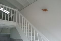 Peinture au plafond - escalier