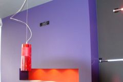 Peinture mur et intégration lumière indirecte