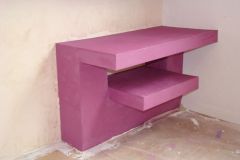 Platrerie niche table de nuit